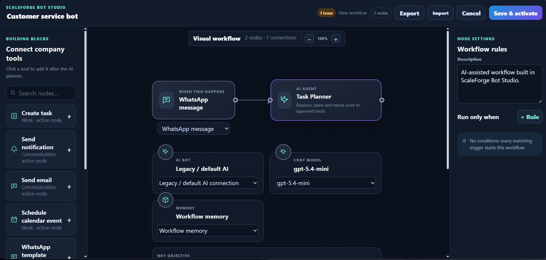 ScaleForge Bot Studio screenshot
